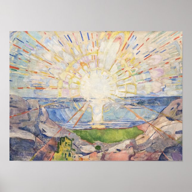 Póster Edvard Munch's Solenintro (Frente)