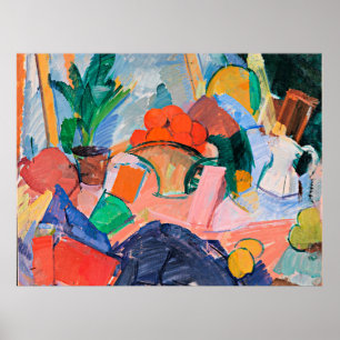 Póster Edvard Weie, una vida tranquila con Naranjas en un