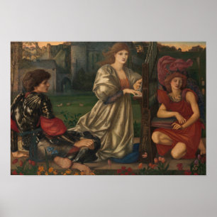 Póster Edward Burne-Jones - La canción del amor