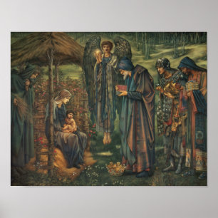 Póster Edward Burne-Jones - La estrella de Belén