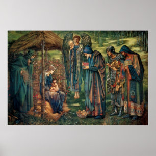Póster Edward Burne-Jones: La estrella de Belén