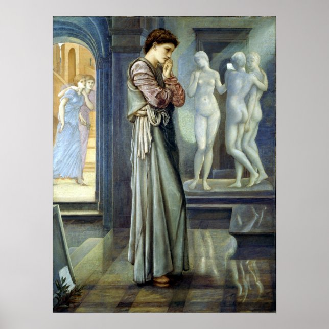 Póster Edward Burne-Jones Pygmalion (Frente)