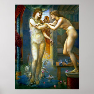Póster Edward Burne-Jones Pygmalion