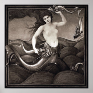 Póster Edward Burne-Jones Sea Nymph