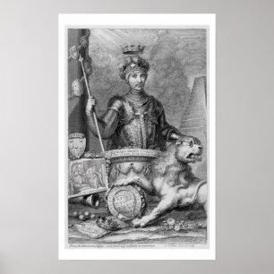 Póster Edward El Príncipe Negro (1330-76) después del mon