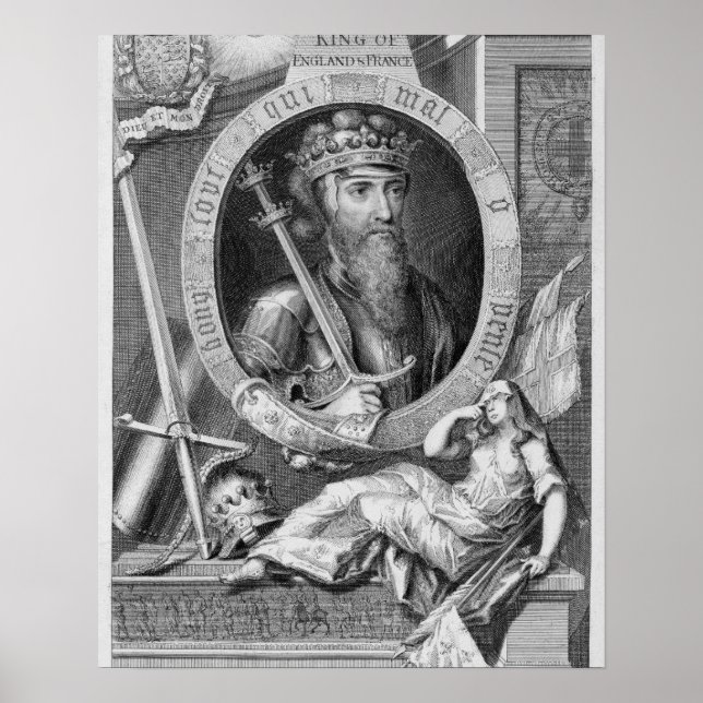 Póster Edward III (1312-77) King of England from 1327, af (Frente)