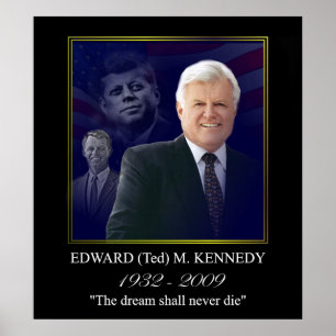 Póster Edward Kennedy con Jack y Bobby