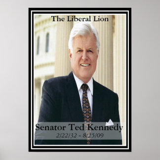 Póster Edward Kennedy Poster Conmemorativo
