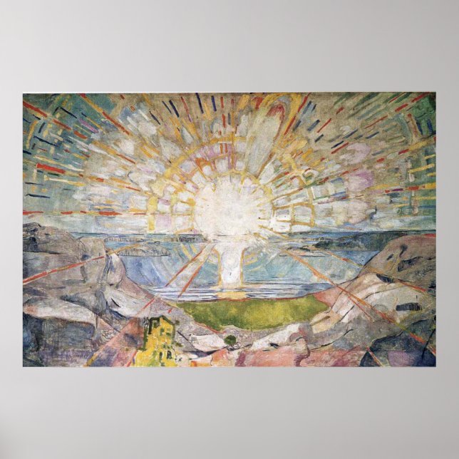 Póster Edward Munch Art Painting (Frente)