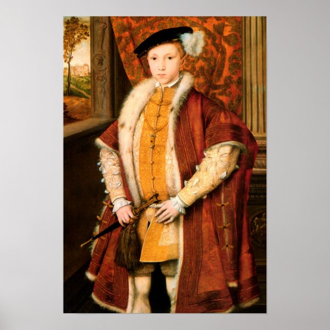 Póster Edward, Príncipe de Gales (Edward VI de Inglaterra (Frente)