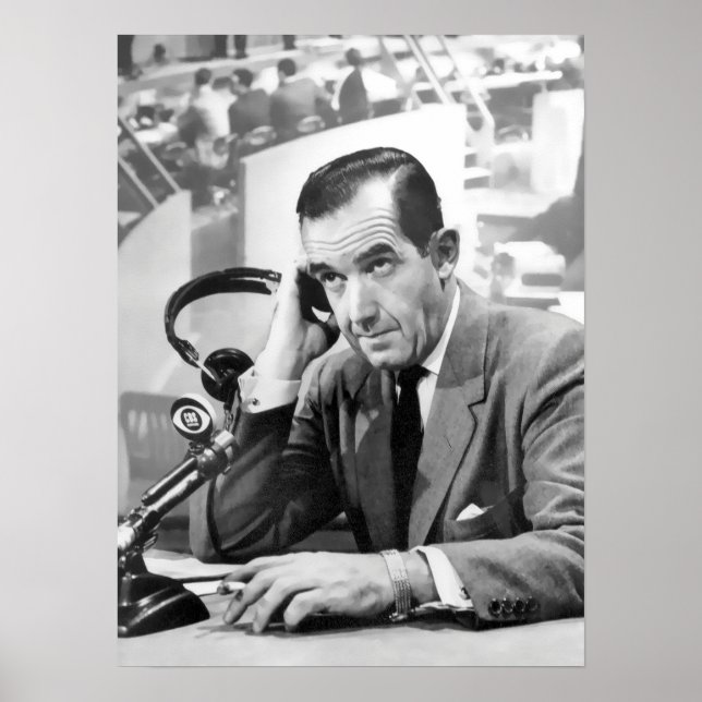 PÓSTER EDWARD R. MURROW CBS 1956 (Frente)