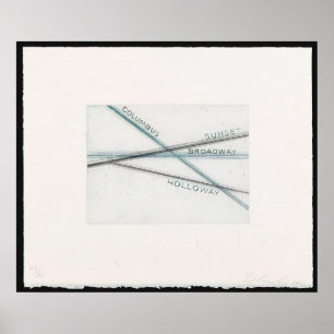 Póster Edward Ruscha - Atardecer (de Los Francisco San An