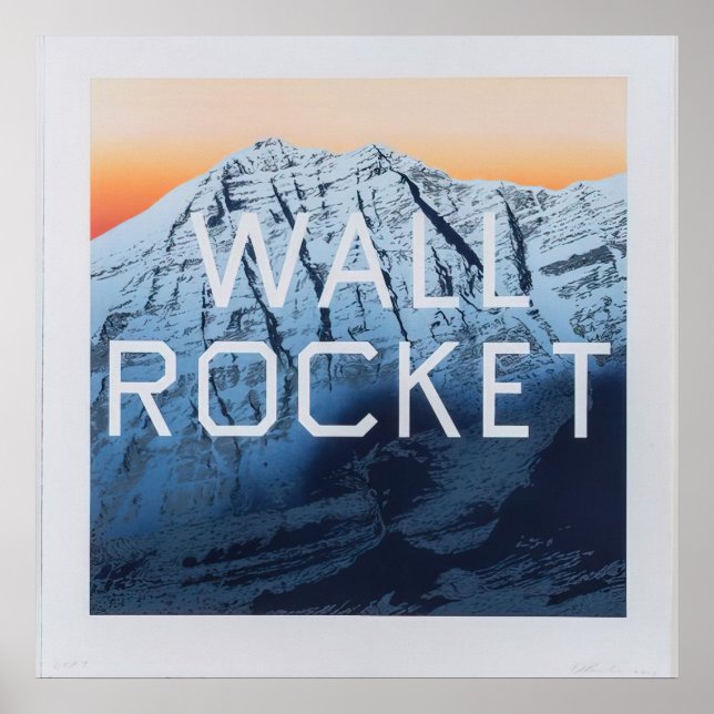 Póster Edward Ruscha - Cohete de pared - 2013 (Frente)
