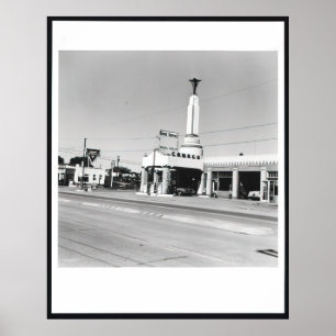 Póster Edward Ruscha - Conoco - Shamrock, Texas (de Cin