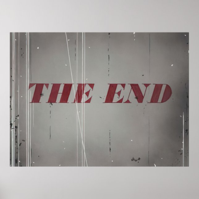 Póster Edward Ruscha - El Fin - 1997 (Frente)
