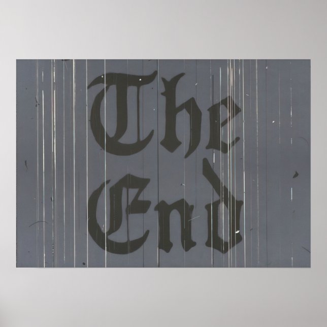 Póster Edward Ruscha - El fin final - 1991 (Frente)