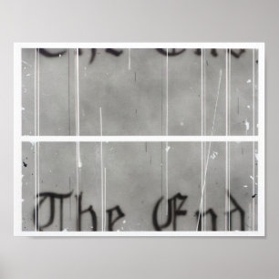 Póster Edward Ruscha - The End #1 - 1993