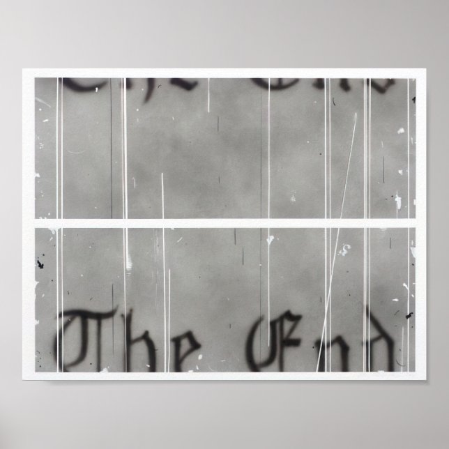 Póster Edward Ruscha - The End #1 - 1993 (Frente)