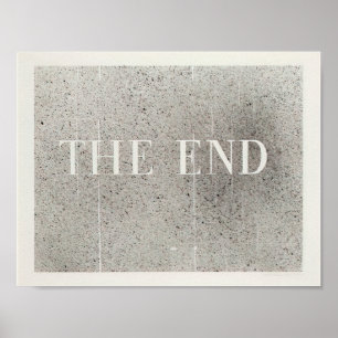 Póster Edward Ruscha - The End #60 - 2005