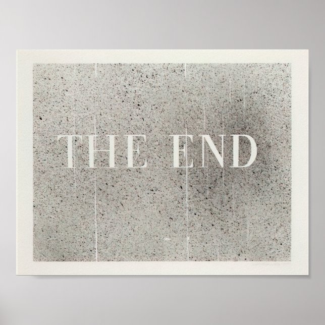 Póster Edward Ruscha - The End #60 - 2005 (Frente)