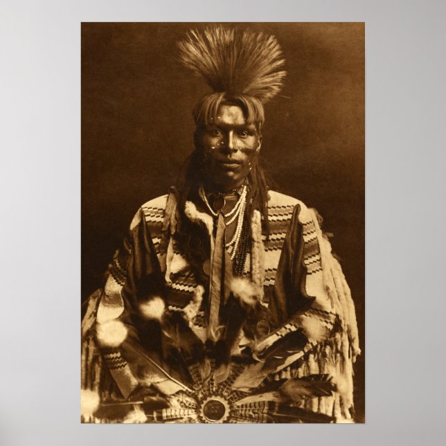 Póster Edward S Curtis A Piegan Dandy (Frente)