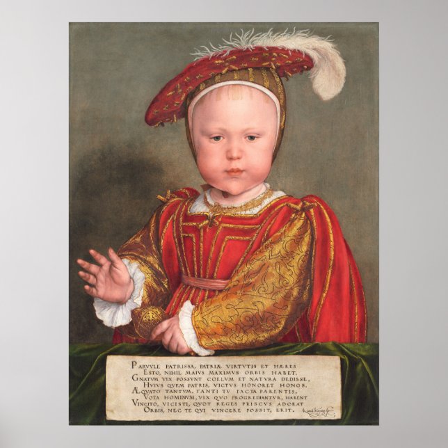 Póster Edward VI - Poster Bella Artes de Hans Holbein (Frente)