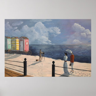 Póster Edwardian Beach Scene