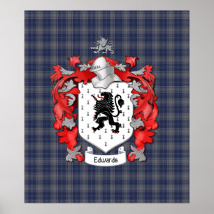 Póster Edwards Family Crest