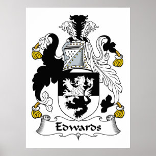 Póster Edwards Family Crest