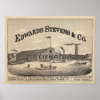 Póster Edwards Stevens y fabricantes de empresas producto