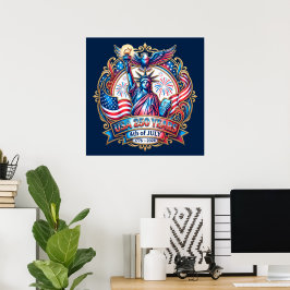 Póster EE. UU. 250 años 4 de julio 1776-2026