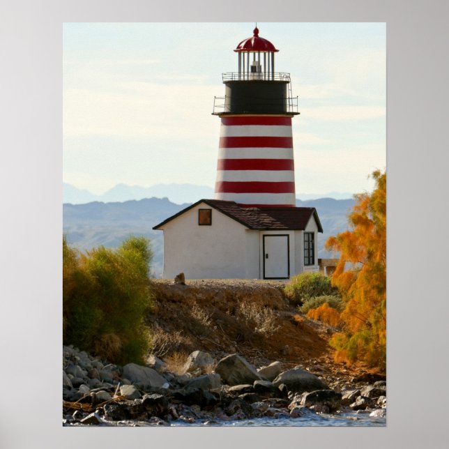 Póster EE.UU., Arizona, Lake Havasu City. Vista de Occide (Frente)