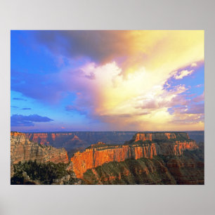Póster EE. UU., Arizona, Parque Nacional del Gran Cánion.