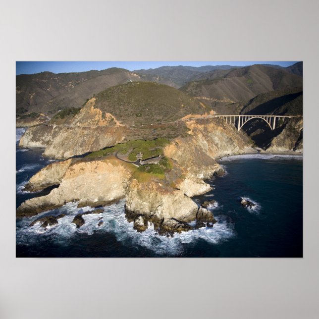 Póster EE. UU. California. Big Sur. Puente de Bixby (Frente)