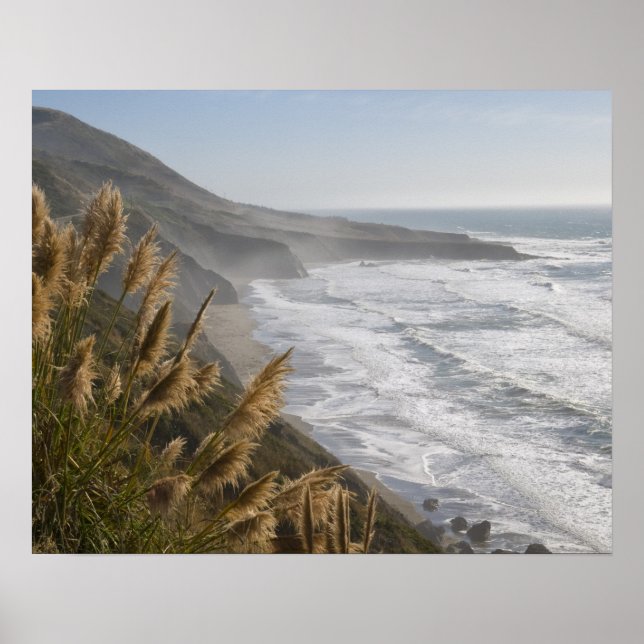 Póster EE.UU., California, Costa de Mendocino (Frente)