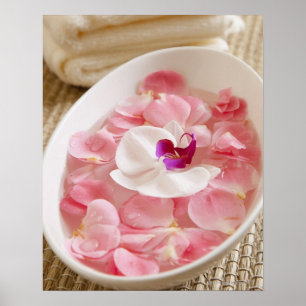 Póster EE.UU., California, Fairfax, Bowl de pétalos por