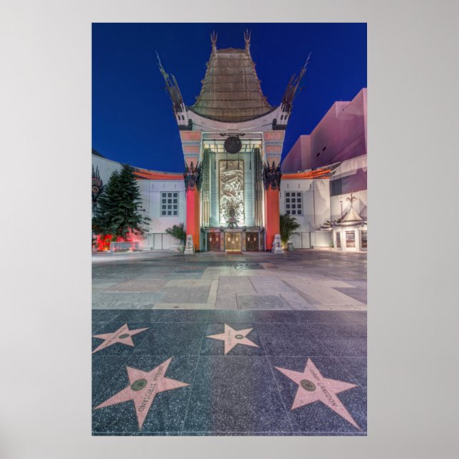 Póster EE. UU., California, Los Ángeles, Hollywood (Frente)