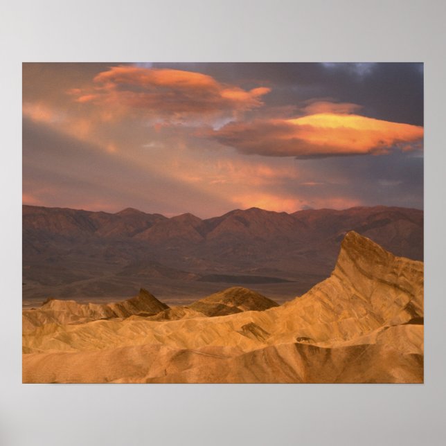 Póster EE. UU., California, Parque Nacional Death Valley. (Frente)