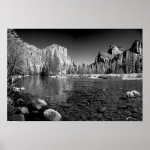 Póster EE.UU., California. Yosemite Valley View