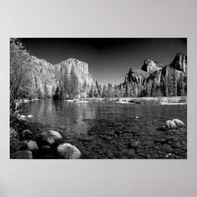 Póster EE.UU., California. Yosemite Valley View (Frente)