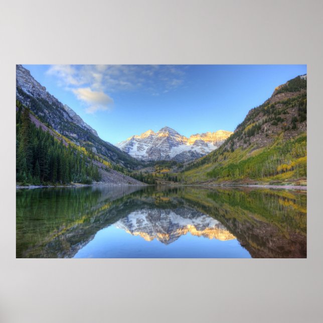 Póster EE. UU., Colorado, Maroon Bells-Snowmass (Frente)