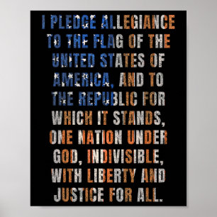 Póster Ee.Uu. Compromiso De Lealtad 4 De Julio Dolorido