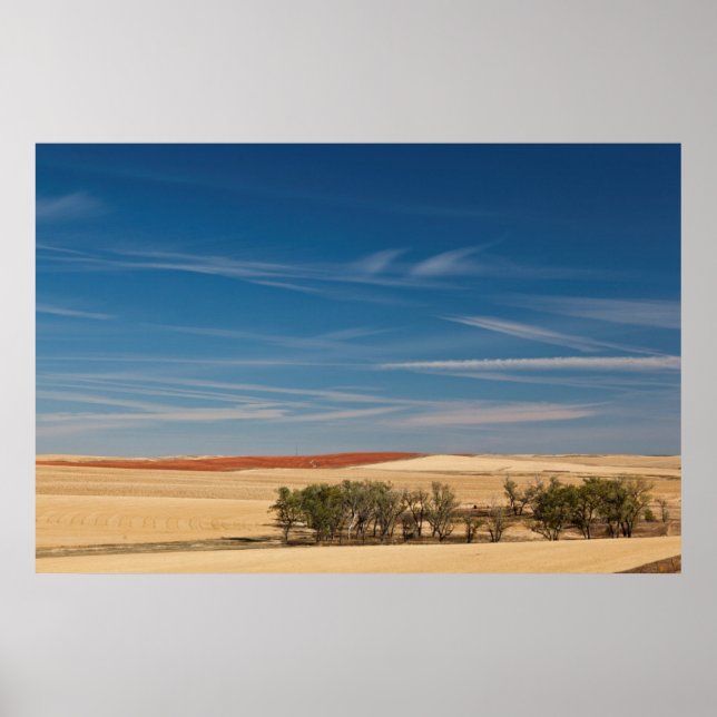 Póster EE. UU., Dakota del Sur, Murdo, paisaje de pradera (Frente)
