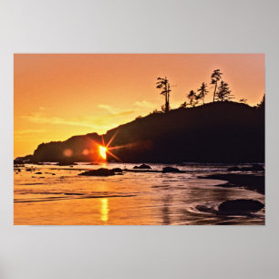 Póster EE. UU., Estado de Washington, Parque Nacional Olí
