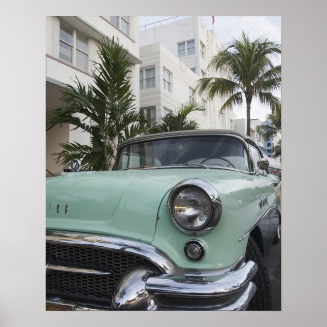 Póster EE. UU., Florida, Miami Beach: South Beach, 1956 3 (Frente)
