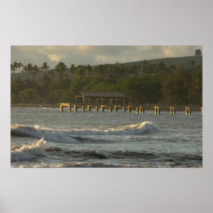 Póster EE.UU., Hawaii, Kauai, costa suroeste, cerca
