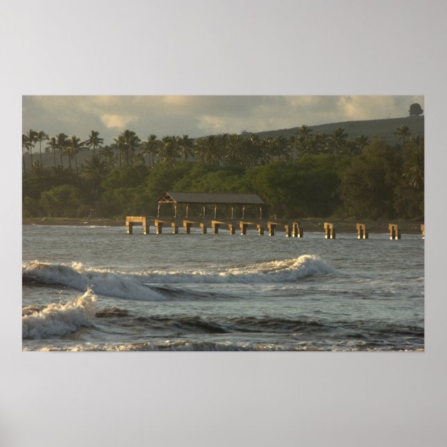 Póster EE.UU., Hawaii, Kauai, costa suroeste, cerca (Frente)