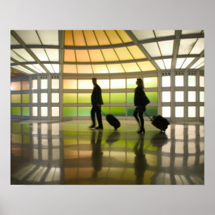 Póster EE. UU., Illinois, Chicago: O'Hare Internacional