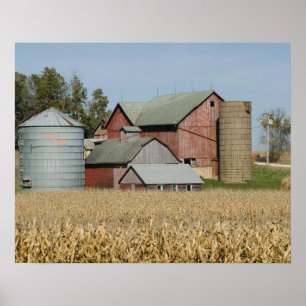 Póster EE. UU., IOWA, Froelich: Vieja granja