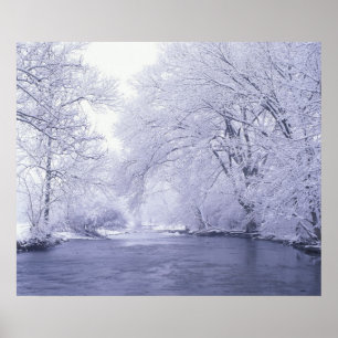 Póster EE.UU., Kentucky, Louisville. Nieve cubierta